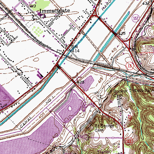 Topographic Map of Canal Number 1, IL