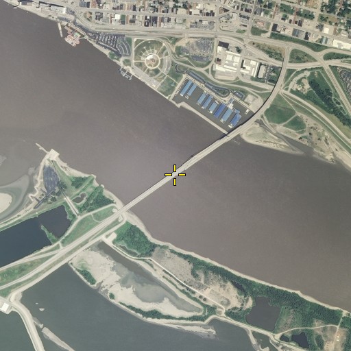 Aerial/Satellite Image of Clark Bridge, MO