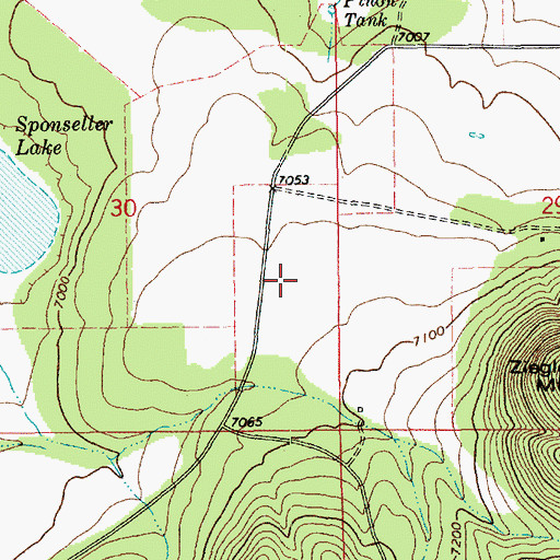 Topographic Map of Liegler Tank, AZ