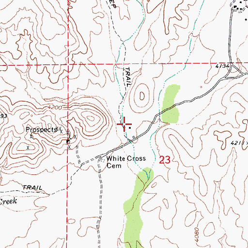 Topographic Map of Martinez Ranch, AZ