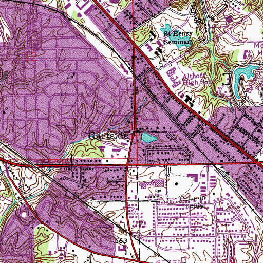 Topographic Map of Gartside, IL