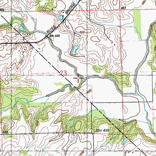 Topographic Map of Gerhardt Creek, IL