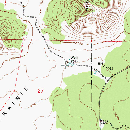 Topographic Map of Arkansas Tank, AZ