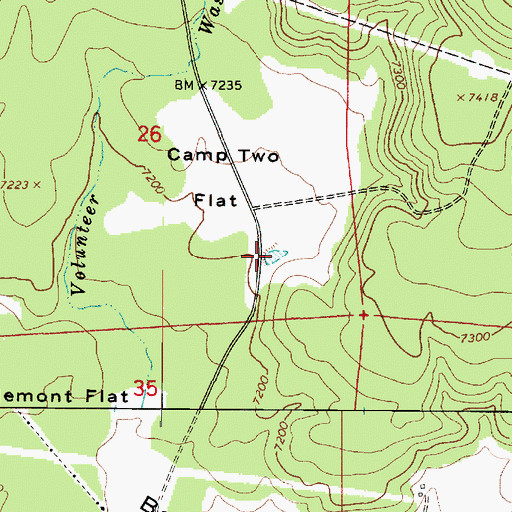 Topographic Map of Camp Z Tank, AZ