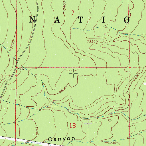 Topographic Map of Deer Hill, AZ