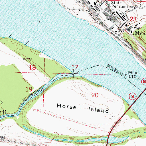 Topographic Map of Old River, IL