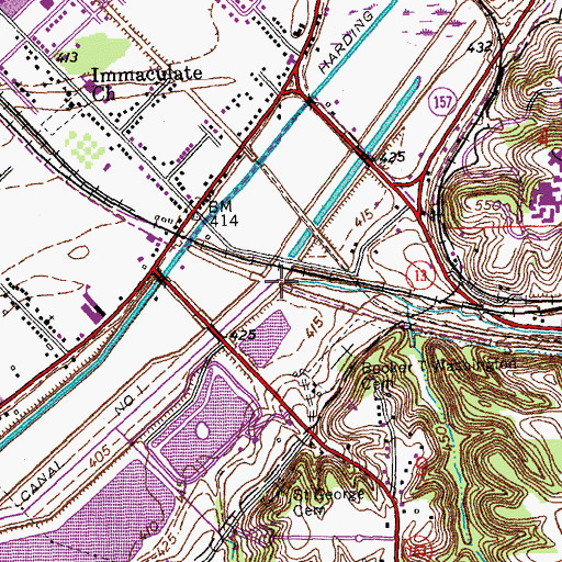 Topographic Map of Powdermill Creek, IL