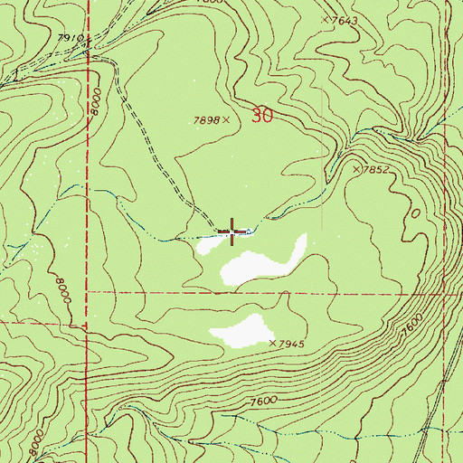 Topographic Map of Eighty-nine Tank, AZ