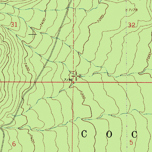 Topographic Map of Summit Tank, AZ