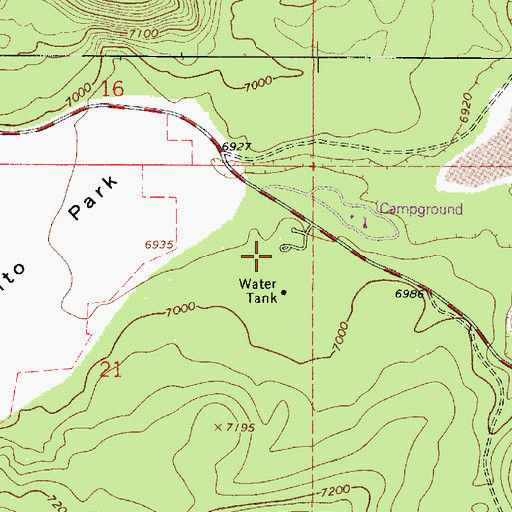 Topographic Map of NPS VIS Center, AZ