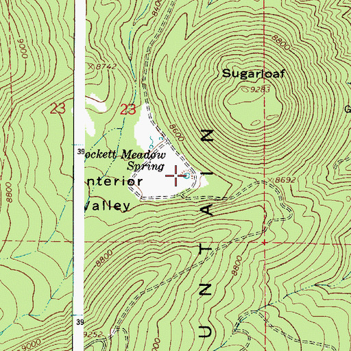 Topographic Map of Locket Meadow Tank, AZ