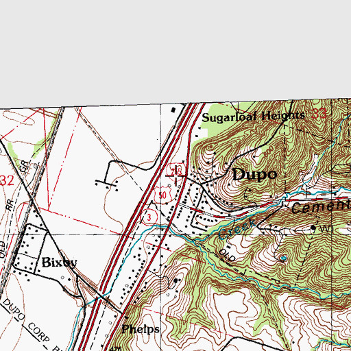 Topographic Map of Sugarloaf Heights, IL