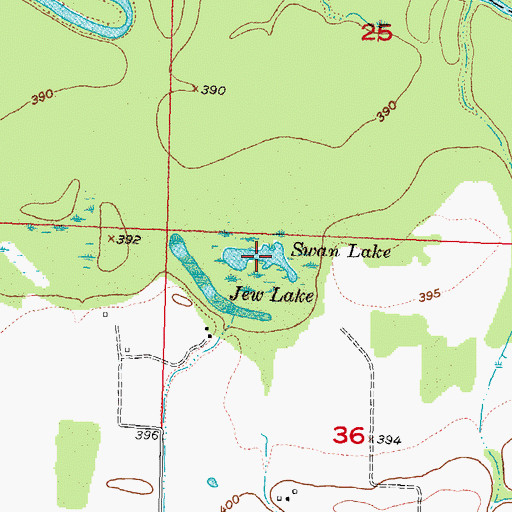 Topographic Map of Swan Lake, IL