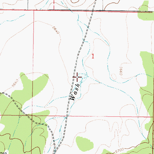 Topographic Map of Chunin Tank, AZ