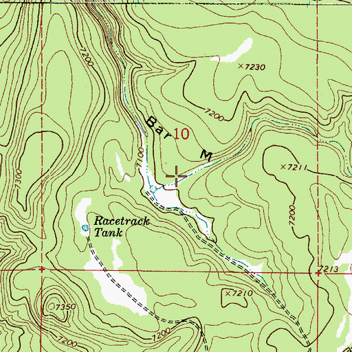 Topographic Map of Middle Water Tank, AZ