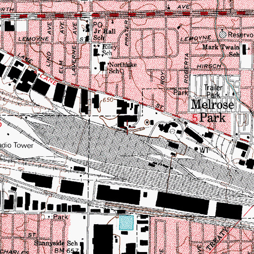 Topographic Map of Eisenhower Park, IL