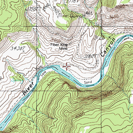 Topographic Map of Salt Bank Campground, AZ