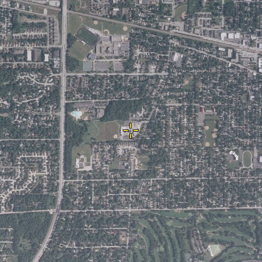 Aerial/Satellite Image of Blackhawk Middle School, IL