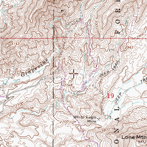 Topographic Map of Carefree Ranch, AZ