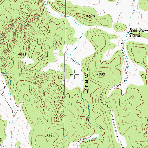 Topographic Map of Red Point Well, AZ
