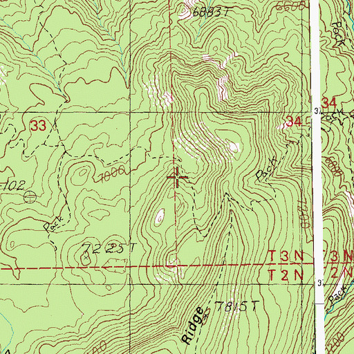 Topographic Map of A Spring, AZ