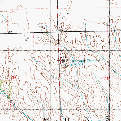 Topographic Map of Hillcrest Nursing Home, IL