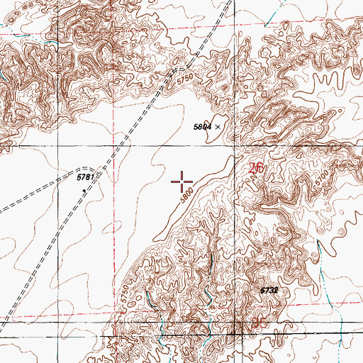 Topographic Map of Potter Mesa, AZ