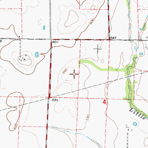 Topographic Map of Hammock Field, IL