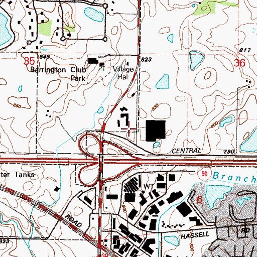 Topographic Map of Rose Number 2 Heliport, IL