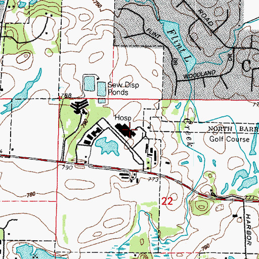 Topographic Map of Good Shepherd Hospital Heliport, IL
