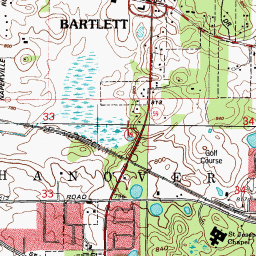 Topographic Map of Urso Heliport, IL