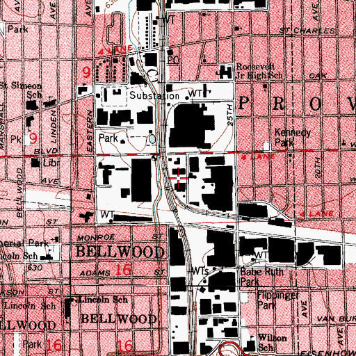 Topographic Map of Sauerman Heliport, IL