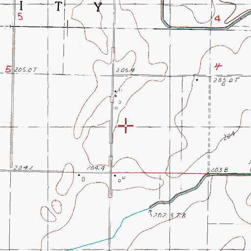 Topographic Map of Morris Farm Incorporated Airport (historical), IL