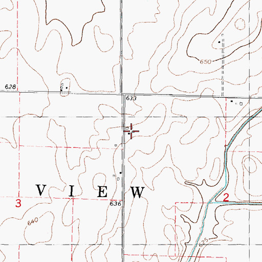 Topographic Map of Cribbet Airport, IL