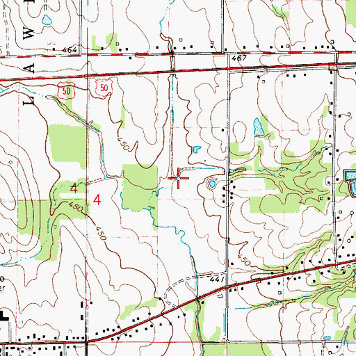 Topographic Map of Dunlap Airport (historical), IL