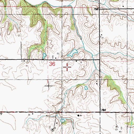 Topographic Map of Goode Airport (historical), IL