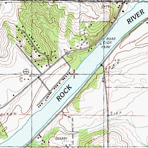 Topographic Map of Lunn Seaplane Base (historical), IL