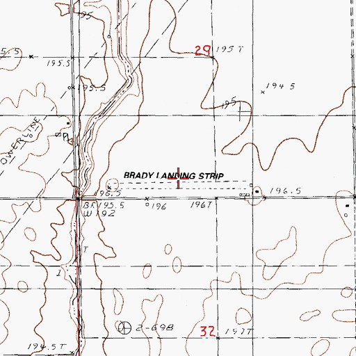 Topographic Map of Aero Acres Airport, IL