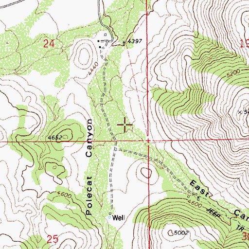 Topographic Map of East Canyon, AZ