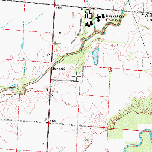 Topographic Map of Centralia Correctional Center Heliport, IL