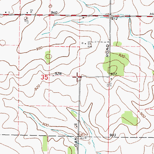 Topographic Map of Munch Heliport, IL