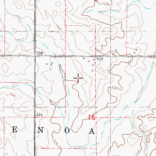 Topographic Map of Thacker Airport, IL
