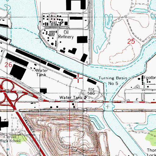 Topographic Map of Pielet-Calumet Heliport, IL