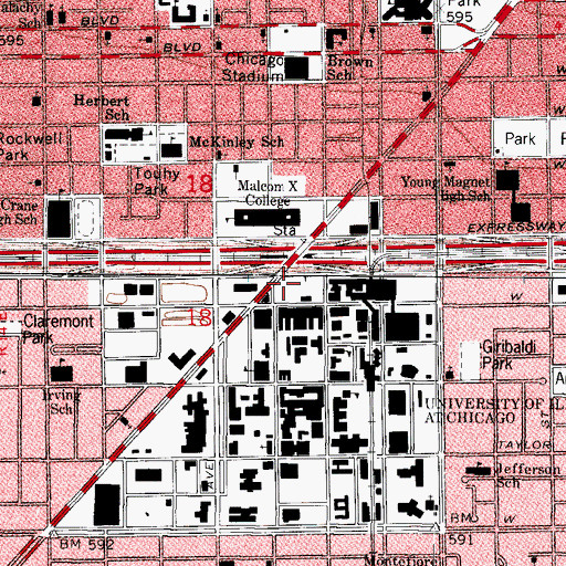 Topographic Map of Robin Dean Heliport, IL