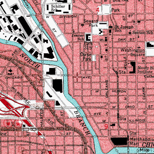 Topographic Map of Marcor Heliport, IL