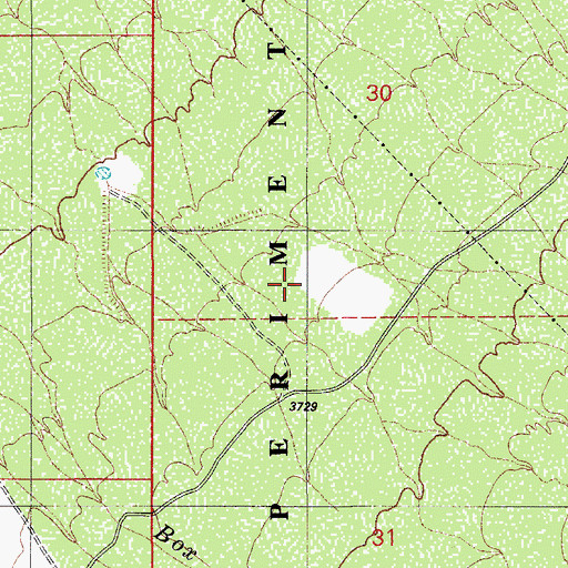 Topographic Map of Santa Rita Experimental Range, AZ