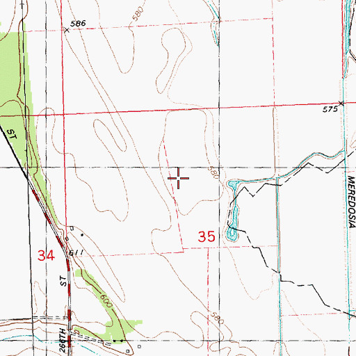 Topographic Map of Kamy Field (historical), IL