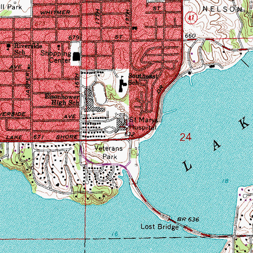 Topographic Map of Saint Marys Heliport, IL