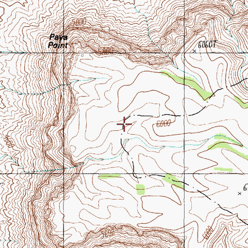 Topographic Map of Bear Headland, AZ
