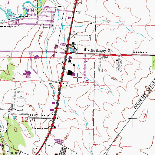 Topographic Map of Kishwaukee Comm Health Heliport, IL